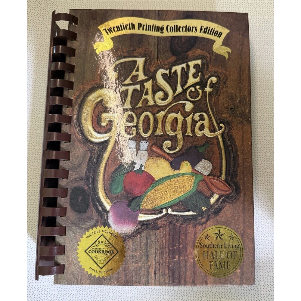 A Taste of Georgia Cookbook - Southern Cooking Recipes 20th Printing Excellent